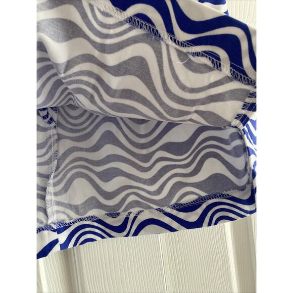 Love On A Hanger‎ Womens 7 Blue Mini Skirt Rave Avant Garde Statement - Picture 3 of 6